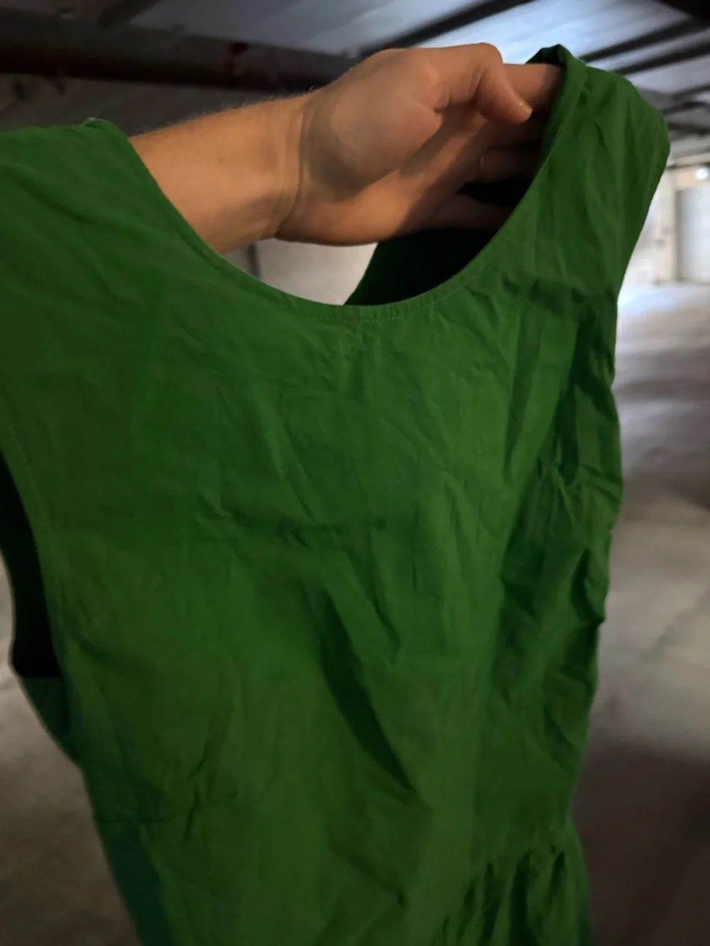 COS Bright Green Women's Maxi Dress with back cutout - Picture 3 of 4